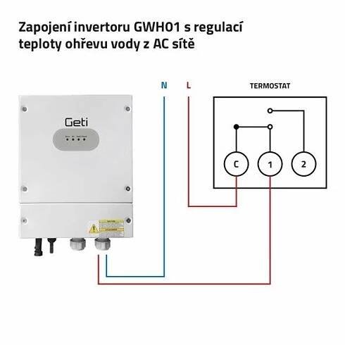 i4wifi.cz | Solarmi fotovoltaický ohřev vody NZÚ, 3,6kWp Mono černý, 4kW GETI MPPT regulátor/měnič SMIFV-WH35 