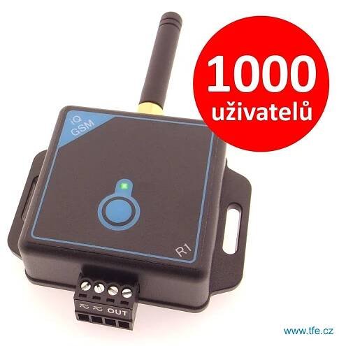 GSM-R1.1000 dálkové ovládání vrat přes mobil zdarma, pro 1000 uživatelů za 6 695 Kč