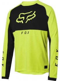 Dres Fox Ranger Drirelease Mid L/S Jersey Day Glo Yellow