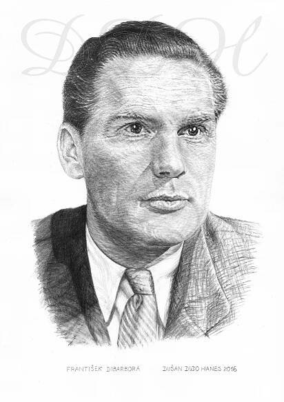 František Dibarbora, portrét Dušan Dudo Hanes