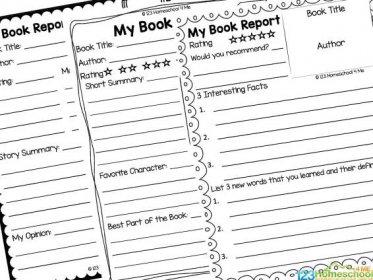 pick on eo fht efree my book report forms to note rating, would you recommend, intersting facts, new words, favorite character, short summary, plot, etc.