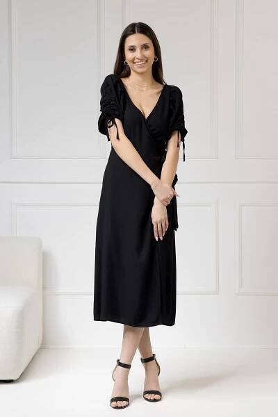 WUALAA Women - Dámské šaty midi KELLY Classic Black