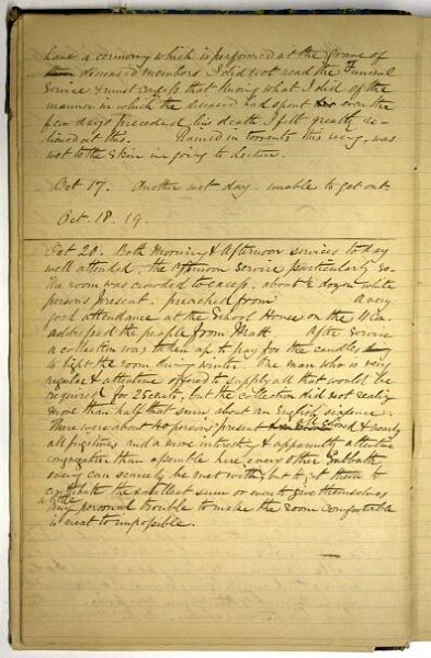Diary of Thomas Hughes