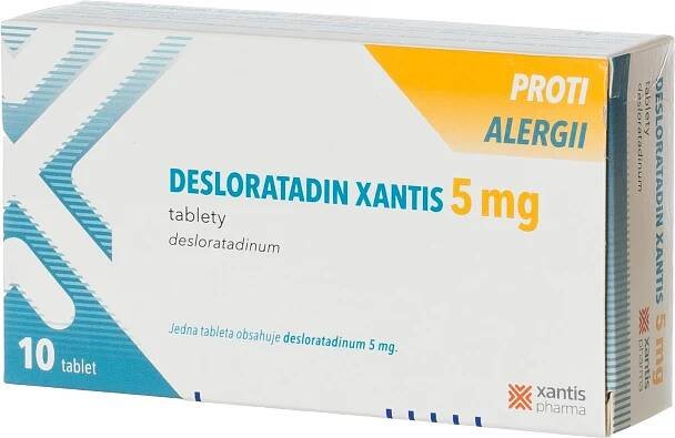 Desloratadin Xantis—5mg, 10 tablet - Kapka Zdraví