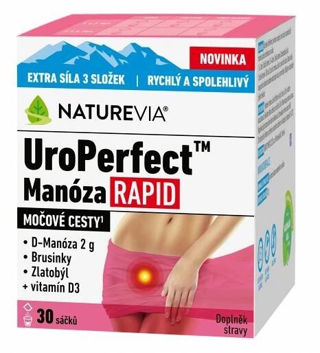 NATUREVIA UroPerfect Manóza Rapid, 30 sáčků