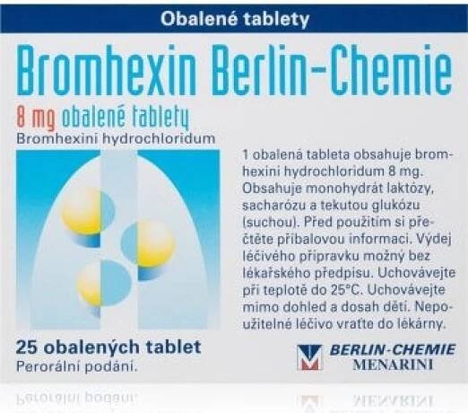 BROMHEXIN BERLIN-CHEMIE POR 8MG TBL OBD 25