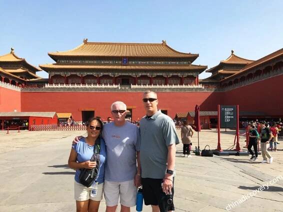 Our Guests from America Visiting Meridian Gate in 2017