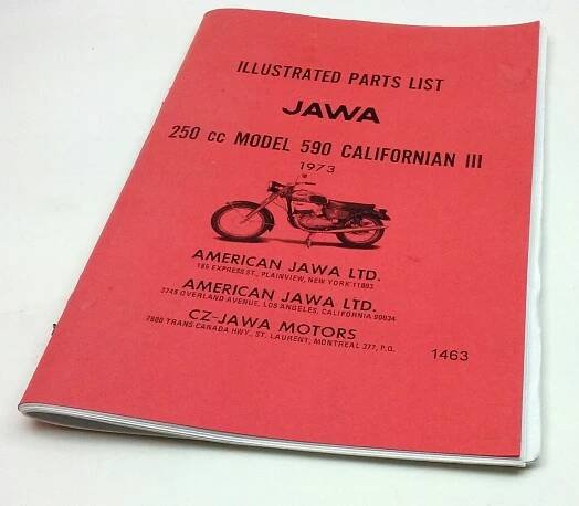 Jawa 250-590 Californian III katalog dílů 1973 anglicky reprint - Image 6