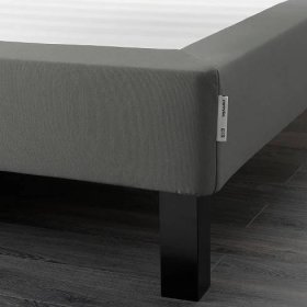 ESPEVÄR Slatted mattress base with legs - dark gray King