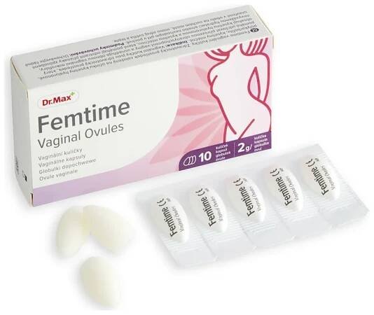 Dr. Max Femtime Vaginal Ovules 1×10 cps, vaginálne kapsuly