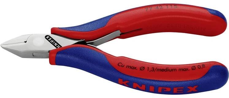 Knipex 77 42 115 77 42 115 pro elektroniku a jemnou mechaniku boční štípací kleště bez fazety 115 mm