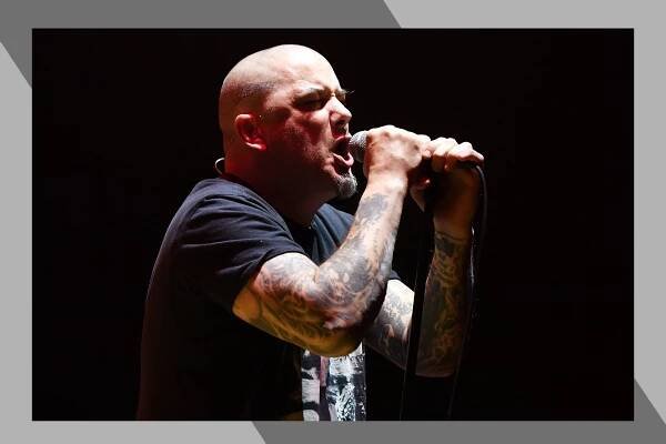 Pantera lead singer Phil Anselmo gives his all into the microphone.