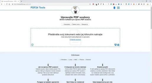Obrázek: Úprava PDF online a zdarma: Jak upravit PDF soubory v prohlížeči?