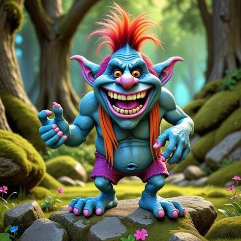 Troll captions