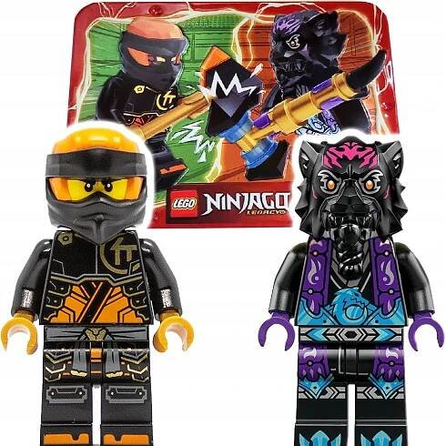 LEGO Ninjago - Cole vs. Lord Ras 112406 Metal Box njo0863 njo0918 Figurky