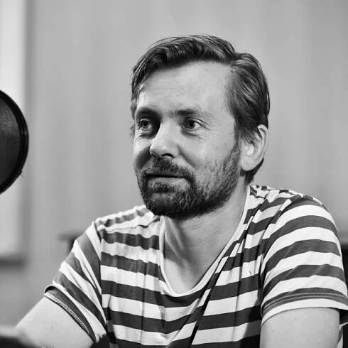 Petr Lněnička čte Marťanskou kroniku | foto: Tomáš Vodňanský,  Český rozhlas