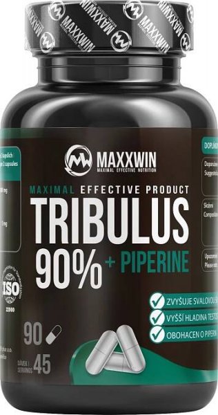 MAXXWIN TRIBULUS 90% + PIPERINE 90 kapslí