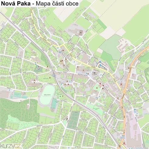 Nová Paka - mapy | Kurzy.cz