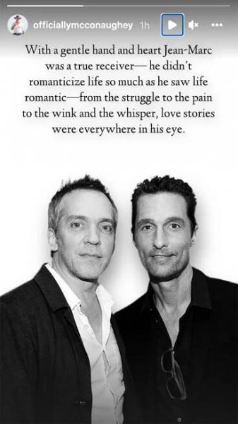 Matthew McConaughey and Jared Leto Honor Dallas Buyers Club Director Jean-Marc Vallée After Death