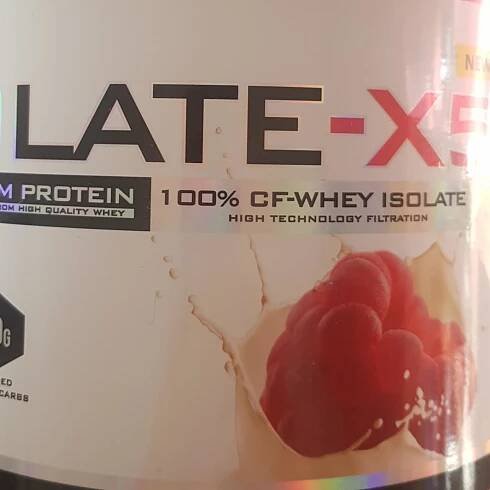 Isolate-X5 100% CF-Whey Isolate White Choco Raspberry Genius Nutrition