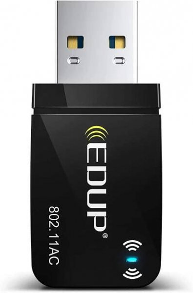 Edup Externí síťová karta 1300M LAN Wi-Fi USB adaptér