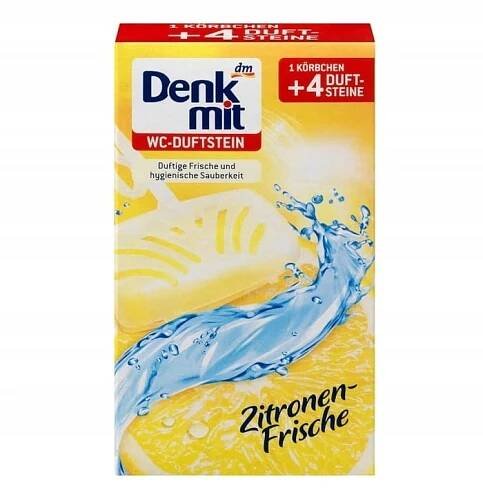 Denkmit WC závěs, citronová svěžest, 4 ks