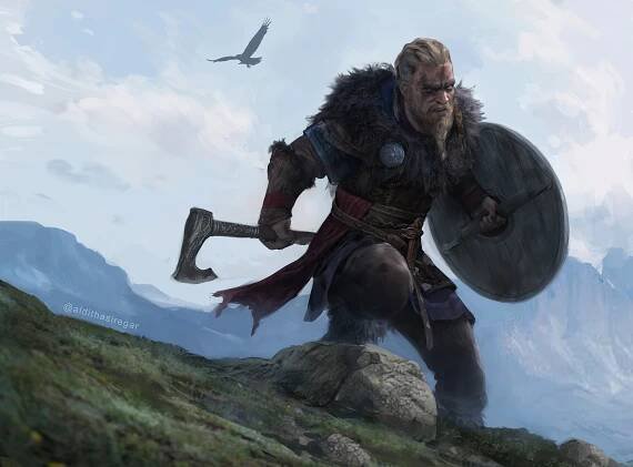 AC Valhalla Eivor Viking Warrior Wallpaper