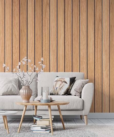 Hout behang: Stijlvol Behang Voor Elke Kamer | Trendingwall
