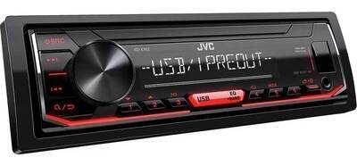 Autorádio JVC KD-X162 - MP3 / USB / AUX / červené podsvícení