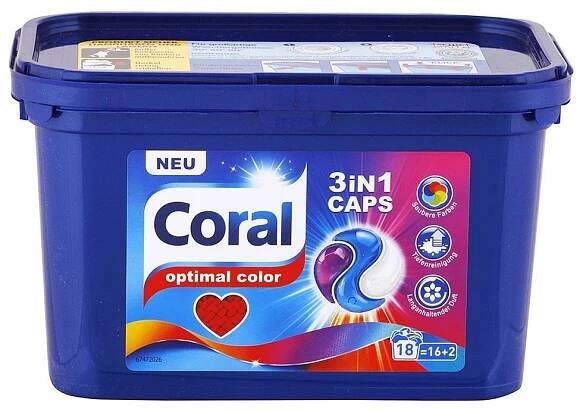 Coral Optimal Color Caps 18 PD