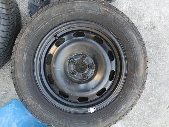 PNEU S PLECHOVÝM DISKEM : ASI PEUGEOT -REZERVA - Kola a disky pro osobní vozidla