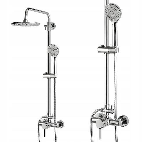 SPRCHOVÝ SET SPRCHOVÝ SLOUP TRYSKA DO KABINY S DEŠŤOVOU SPRCHOU 20CM