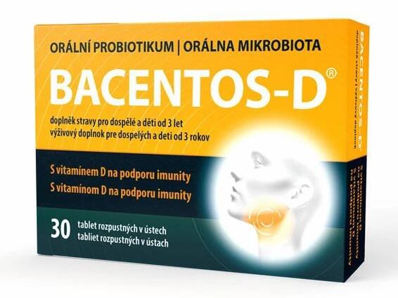 Bacentos-D orální probiotikum 30 tablet