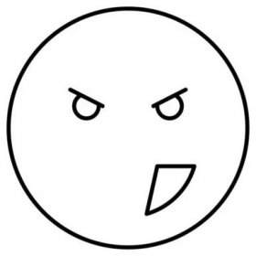 Angry Emotions Icon Simple Line Outline Vector Expression Mood Icons — Stockový vektor