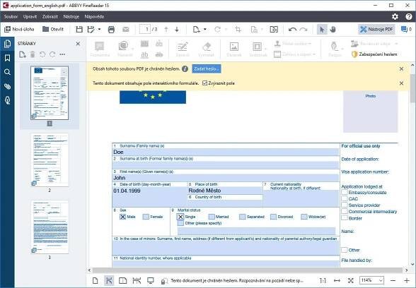 ABBYY FineReader 15 Standard (elektronická licence)