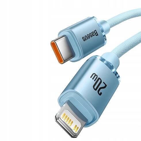 Baseus Crystal Shine | Kabel USB-C - Lightning pro Apple iPhone iPad AirPods PD 20W 2m