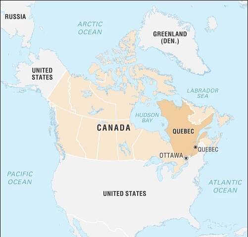 Map of Canada cities: major cities and capital of Canada