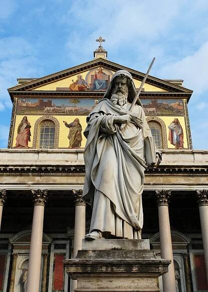 Súbor:Front of the Basilica of Saint Paul Outside the Walls - Roma - Italy.jpg – Wikipédia