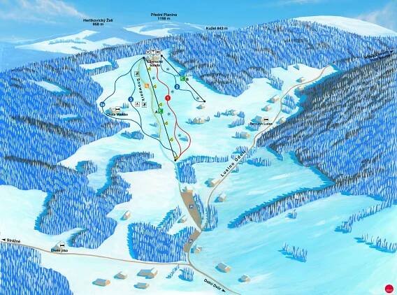 Ski areál Luisino údolí - Dolní Dvůr
