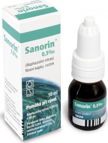 Sanorin 0,5‰ 10 ml od 64 Kč