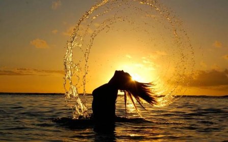 Tapeta na monitor | Dívky | holka, moře, západ slunce