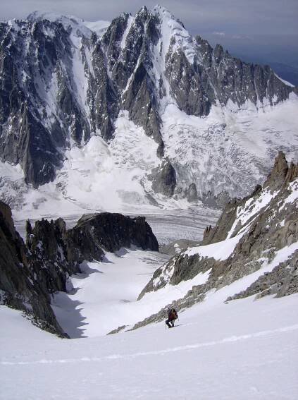 Aiguille d´Argentière (3902m) – kuloár Barbey, II/AD 50˚, 800m - Alpské výstupy - Las Cumbres