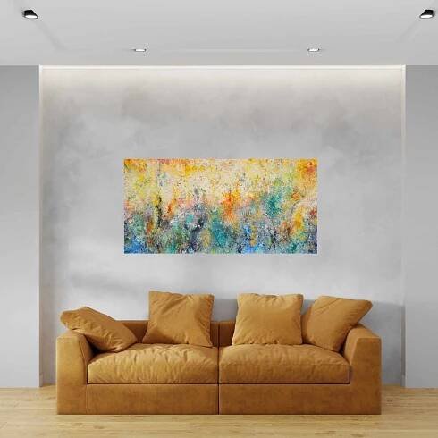 Obraz They Say It ́s Spring, akryl 140x70 cm - autor Silvie Kořistková