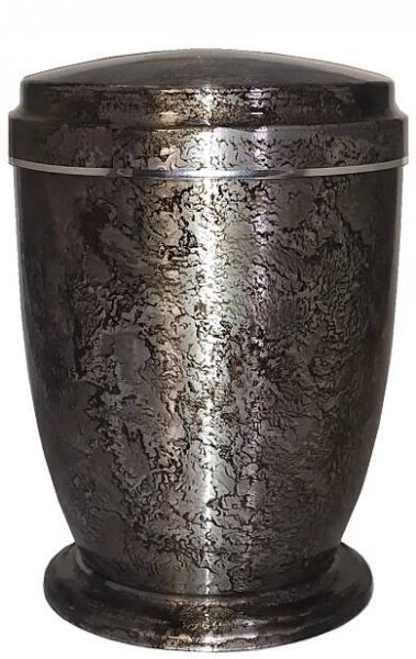 Obal hliníkový, stříbrný, černé mramorování