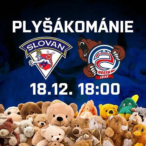 Tradiční Plyšákománie připadne na utkání s Děčínem | HC Slovan Ústí nad Labem