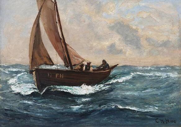 Charles Napier Hemy, The Run Home, 1911