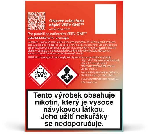 VEEV ONE NÁPLNĚ RED (krabička) (Red)