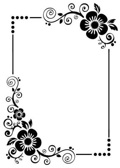 Stickers Cadre Fleur pas cher ·.¸¸ FRANCE STICKERS ¸¸.· | Bordes de tarjetas, Bordes y marcos, Bordes para decorar hojas