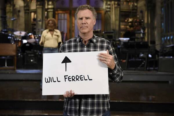 SATURDAY NIGHT LIVE -- Episode 1737 -- Pictured: Host Will Ferrell during a promo in 30 Rockefeller Plaza 