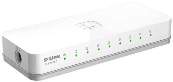 D-Link | DES-1008C | Unmanaged Ethernet Switch - | 8 Ports| /10 to 100Mbps (3 Years Warranty)